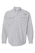 Columbia 212463 Mens PFG Bahama II Long Sleeve Button Down Shirt w/ Double Pockets Cool Grey Flat Front