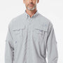 Columbia Mens PFG Bahama II UPF 50+ Long Sleeve Button Down Shirt w/ Double Pockets - Cool Grey - Coming Soon