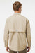 Columbia 212463 Mens PFG Bahama II Long Sleeve Button Down Shirt w/ Double Pockets Fossil Model Back