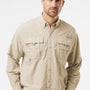 Columbia Mens PFG Bahama II UPF 50+ Long Sleeve Button Down Shirt w/ Double Pockets - Fossil - Coming Soon