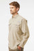 Columbia 212463 Mens PFG Bahama II Long Sleeve Button Down Shirt w/ Double Pockets Fossil Model Side