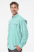 Columbia 212463 Mens PFG Bahama II Long Sleeve Button Down Shirt w/ Double Pockets Gulf Stream Green Model Side