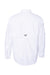 Columbia 212463 Mens PFG Bahama II Long Sleeve Button Down Shirt w/ Double Pockets White Flat Back
