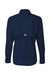 Columbia 212465 Womens PFG Tamiami II Long Sleeve Button Down Shirt Collegiate Navy Blue Flat Back