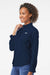 Columbia 212465 Womens PFG Tamiami II Long Sleeve Button Down Shirt Collegiate Navy Blue Model Side