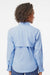 Columbia 212465 Womens PFG Tamiami II Long Sleeve Button Down Shirt Sail Blue Model Back
