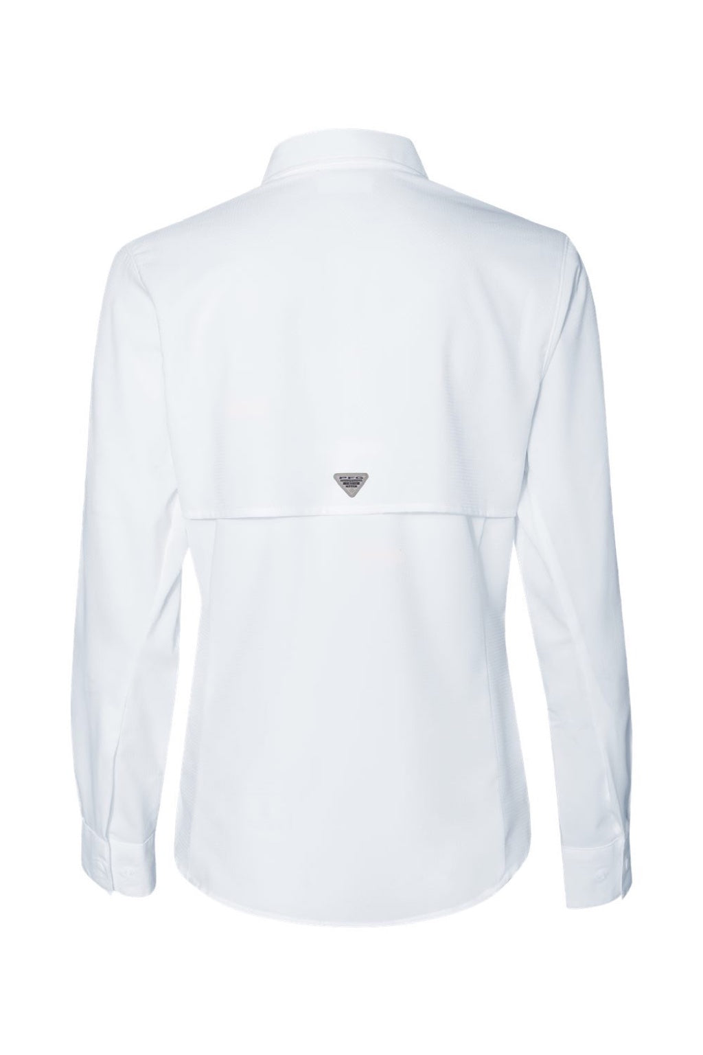 Columbia 212465 Womens PFG Tamiami II Long Sleeve Button Down Shirt White Flat Back