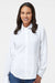 Columbia 212465 Womens PFG Tamiami II Long Sleeve Button Down Shirt White Model Front