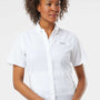 Columbia Womens PFG Tamiami II Moisture Wicking Short Sleeve Button Down Shirt w/ Pockets - White - Coming Soon