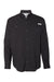 Columbia 212467 Mens PFG Tamiami II Long Sleeve Button Down Shirt w/ Double Pockets Black Flat Front