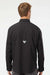 Columbia 212467 Mens PFG Tamiami II Long Sleeve Button Down Shirt w/ Double Pockets Black Model Back