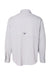 Columbia 212467 Mens PFG Tamiami II Long Sleeve Button Down Shirt w/ Double Pockets Cool Grey Flat Back