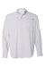 Columbia 212467 Mens PFG Tamiami II Long Sleeve Button Down Shirt w/ Double Pockets Cool Grey Flat Front