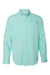 Columbia 212467 Mens PFG Tamiami II Long Sleeve Button Down Shirt w/ Double Pockets Gulf Stream Green Flat Front