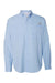 Columbia 212467 Mens PFG Tamiami II Long Sleeve Button Down Shirt w/ Double Pockets Sail Blue Flat Front