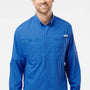 Columbia Mens PFG Tamiami II Moisture Wicking Long Sleeve Button Down Shirt w/ Double Pockets - Vivid Blue - Coming Soon