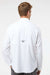 Columbia 212467 Mens PFG Tamiami II Long Sleeve Button Down Shirt w/ Double Pockets White Model Back