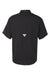 Columbia 212468 Mens PFG Tamiami II Short Sleeve Button Down Shirt w/ Double Pockets Black Flat Back