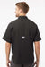 Columbia 212468 Mens PFG Tamiami II Short Sleeve Button Down Shirt w/ Double Pockets Black Model Back