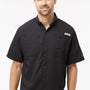 Columbia Mens PFG Tamiami II Moisture Wicking Short Sleeve Button Down Shirt w/ Double Pockets - Black - Coming Soon