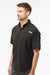 Columbia 212468 Mens PFG Tamiami II Short Sleeve Button Down Shirt w/ Double Pockets Black Model Side