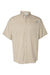 Columbia 212468 Mens PFG Tamiami II Short Sleeve Button Down Shirt w/ Double Pockets Fossil Flat Front