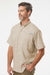 Columbia 212468 Mens PFG Tamiami II Short Sleeve Button Down Shirt w/ Double Pockets Fossil Model Side