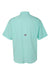 Columbia 212468 Mens PFG Tamiami II Short Sleeve Button Down Shirt w/ Double Pockets Gulf Stream Green Flat Back