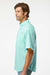 Columbia 212468 Mens PFG Tamiami II Short Sleeve Button Down Shirt w/ Double Pockets Gulf Stream Green Model Side