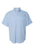 Columbia 212468 Mens PFG Tamiami II Short Sleeve Button Down Shirt w/ Double Pockets Sail Blue Flat Front