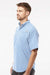 Columbia 212468 Mens PFG Tamiami II Short Sleeve Button Down Shirt w/ Double Pockets Sail Blue Model Side