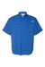 Columbia 212468 Mens PFG Tamiami II Short Sleeve Button Down Shirt w/ Double Pockets Vivid Blue Flat Front