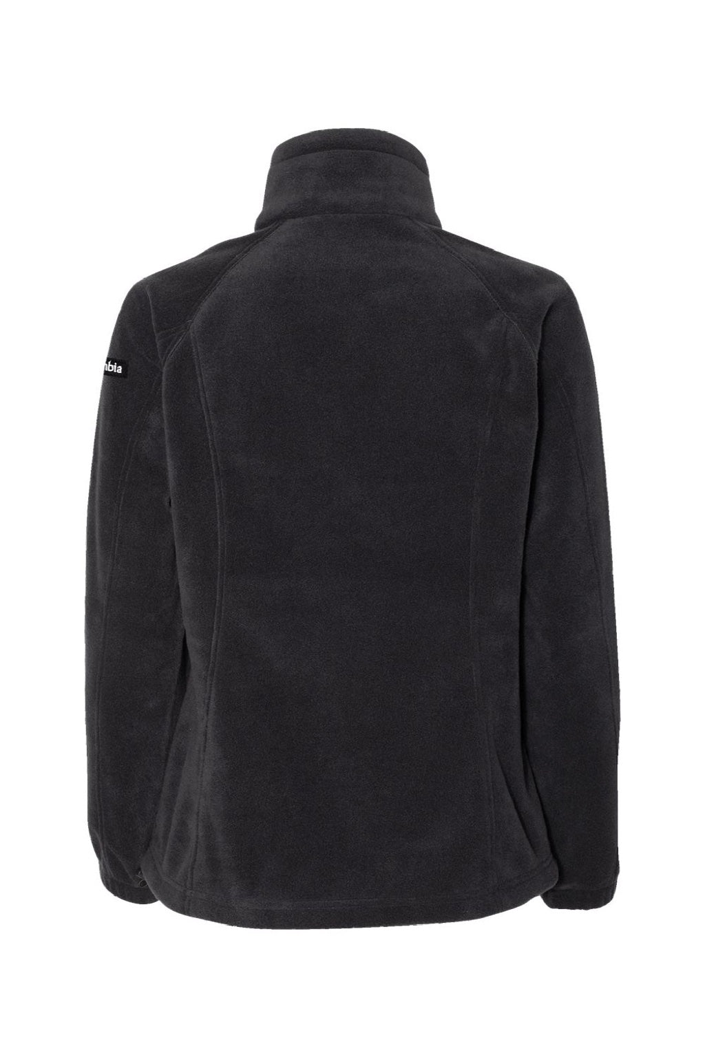 Columbia 212470 Womens Benton Springs Fleece Full Zip Jacket Black Flat Back