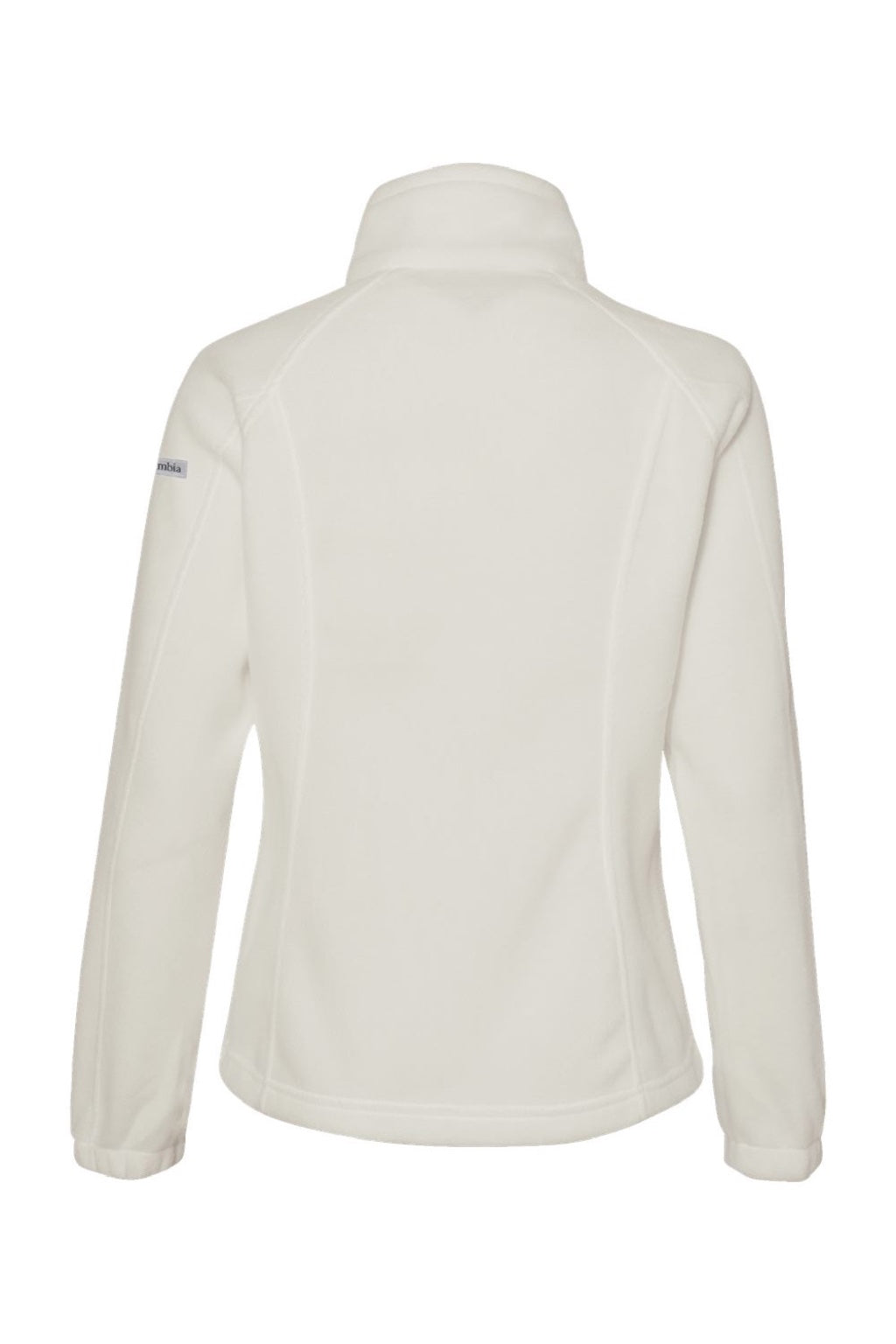 Columbia 212470 Womens Benton Springs Fleece Full Zip Jacket Chalk White Flat Back
