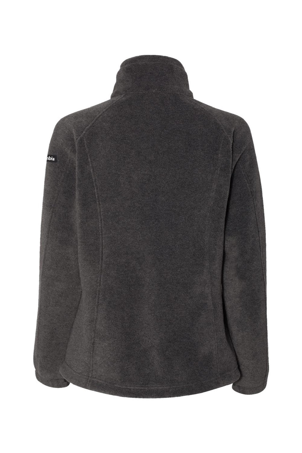 Columbia 212470 Womens Benton Springs Fleece Full Zip Jacket Heather Charcoal Grey Flat Back