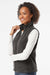 Columbia 212471 Womens Benton Springs Fleece Full Zip Vest Heather Charcoal Grey Model Side