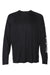 Columbia 212472 Mens PFG Terminal Tackle Long Sleeve Crewneck T-Shirt Black/Cool Grey Flat Front