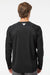 Columbia 212472 Mens PFG Terminal Tackle Long Sleeve Crewneck T-Shirt Black/Cool Grey Model Back