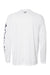 Columbia 212472 Mens PFG Terminal Tackle Long Sleeve Crewneck T-Shirt White/Nightshade Blue Flat Back