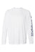 Columbia 212472 Mens PFG Terminal Tackle Long Sleeve Crewneck T-Shirt White/Nightshade Blue Flat Front