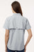 Columbia 212473 Womens PFG Bahama Short Sleeve Button Down Shirt w/ Double Pockets Cool Grey Model Back