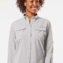 Columbia Womens PFG Bahama UPF 50+ Long Sleeve Button Down Shirt w/ Double Pockets - Cool Grey - Coming Soon
