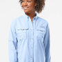 Columbia Womens PFG Bahama UPF 50+ Long Sleeve Button Down Shirt w/ Double Pockets - Sail Blue - Coming Soon