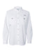 Columbia 212474 Womens PFG Bahama Long Sleeve Button Down Shirt w/ Double Pockets White Flat Front