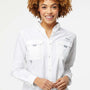 Columbia Womens PFG Bahama UPF 50+ Long Sleeve Button Down Shirt w/ Double Pockets - White - Coming Soon
