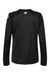 Columbia 212485 Womens PFG Tidal II Long Sleeve Crewneck T-Shirt Black/Cirrus Grey Flat Back