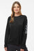 Columbia 212485 Womens PFG Tidal II Long Sleeve Crewneck T-Shirt Black/Cirrus Grey Model Front