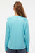 Columbia 212485 Womens PFG Tidal II Long Sleeve Crewneck T-Shirt Clear Blue/White Model Back