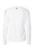Columbia 212485 Womens PFG Tidal II Long Sleeve Crewneck T-Shirt White/Cirrus Grey Flat Back