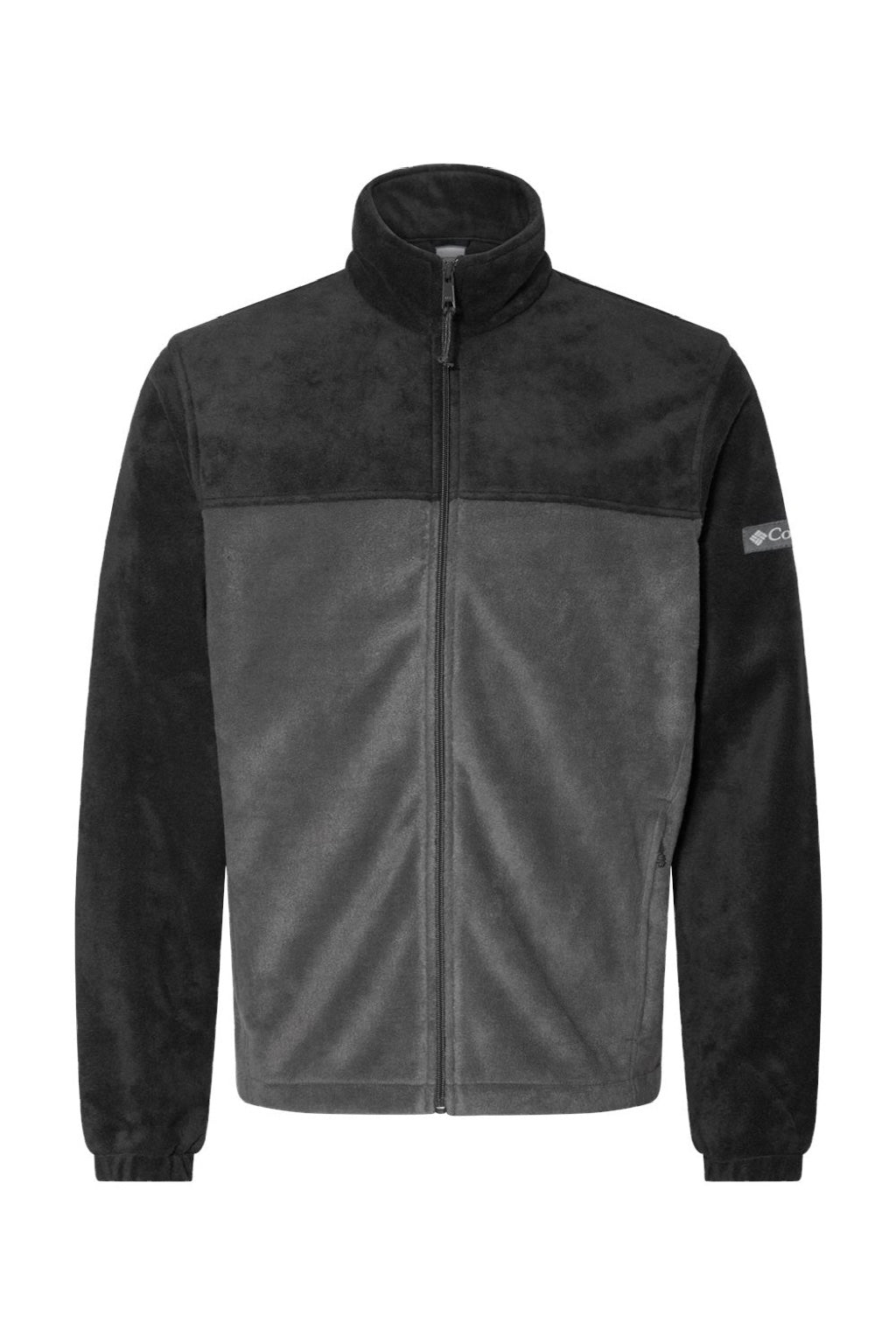 Columbia 212478 Mens Steens Mountain 2.0 Full Zip Jacket Black/Grill Grey Flat Front